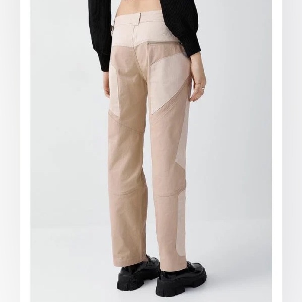 House of Sunny Beige Cargo Biker Pant - Picture 2 of 5